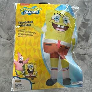 SpongeBob inflatable Costume.  Adult (one size fits most)